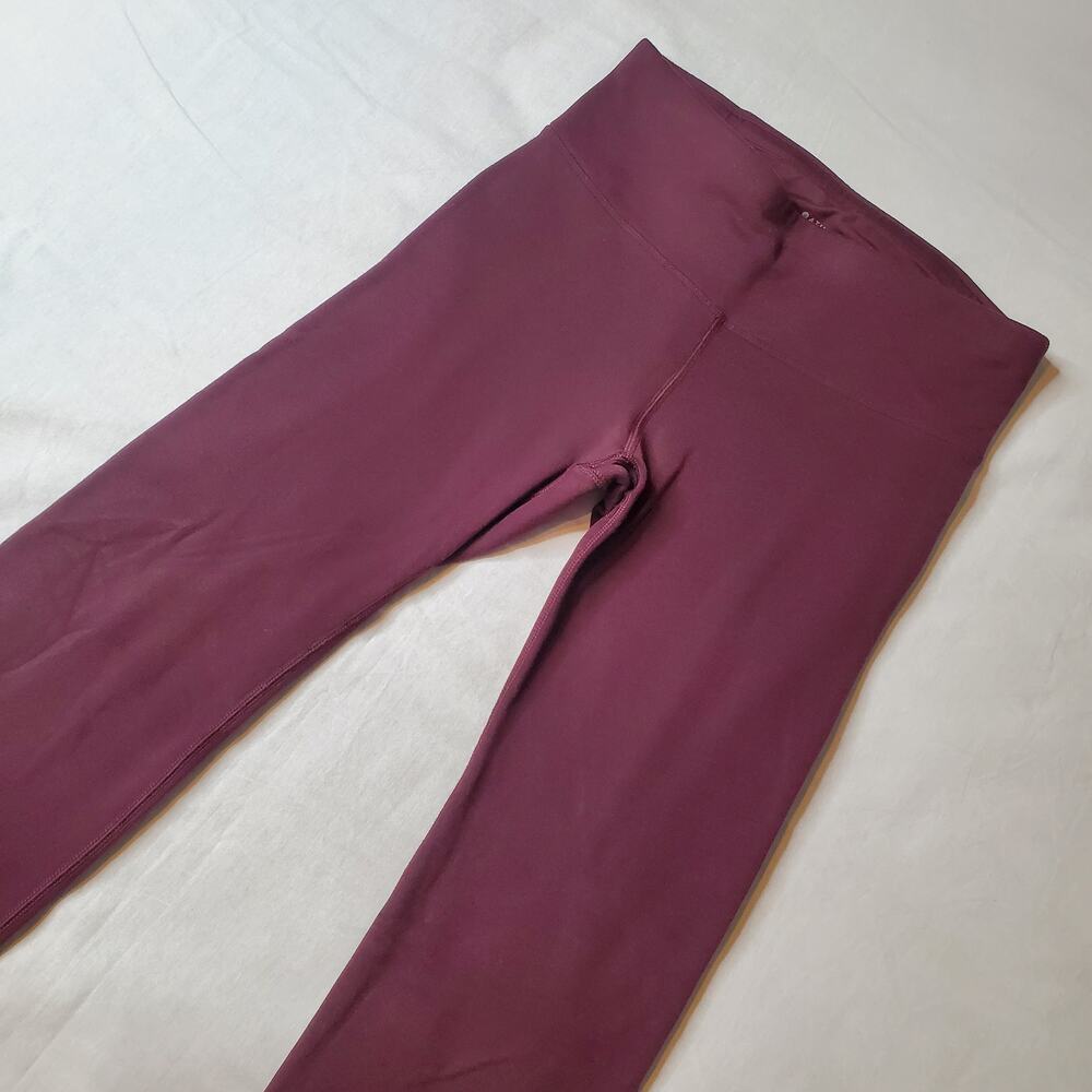 Athleta Womens Size M Altitude Pant Polartec Fleece Straight Burgundy 486188